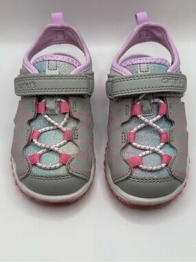 Carter's Gray and Pink Girls' Closed-Toe Sport Sandals